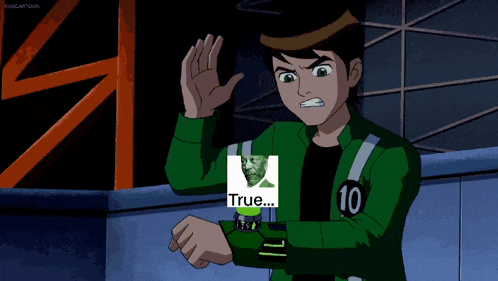 a green light is coming out of a red circle