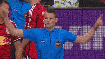 Red Card Major League Soccer GIF - Red Card Major League Soccer Get Out Of The Field GIFs