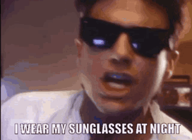 Sunglasses At Night Corey Hart GIF - Sunglasses At Night Corey Hart I Wear My GIFs