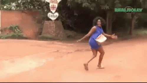 Running Away Jenifa GIF - Running Away Jenifa Nollywood GIFs