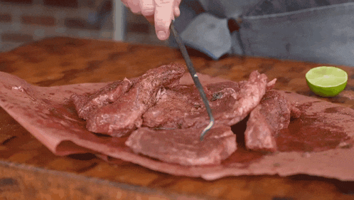 Flipping The Meat The Hungry Hussey GIF - Flipping The Meat The Hungry Hussey Preparing The Meat GIFs