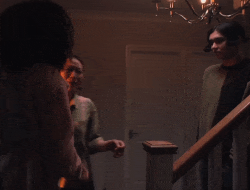 a woman is hugging another woman with the words i just missed you so much