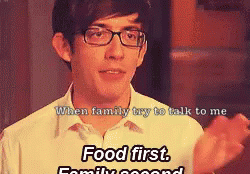 Glee GIF - Glee Food First Family Second GIFs