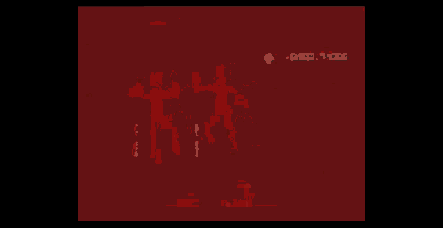 a blurred image of a red background with the number 1 visible