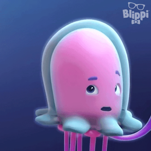 Oh No Jerry The Jellyfish GIF - Oh No Jerry The Jellyfish Blippi Wonders - Educational Cartoons For Kids GIFs
