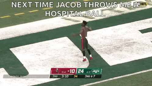 jacob throws a hospital ball in the 3rd quarter