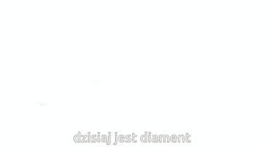a man 's head is shown with the words dzisiaj jest diament written below him