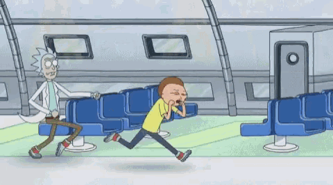Rick And Morty Running GIF - Rick And Morty Running Weird GIFs