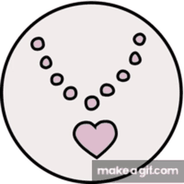 a logo for jewelry land with a necklace and heart