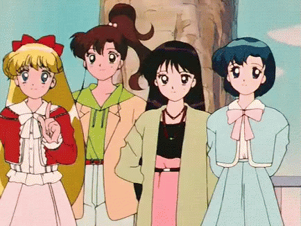照れる　てれる　セーラームーン GIF - Blush Sailor Moon Shy GIFs