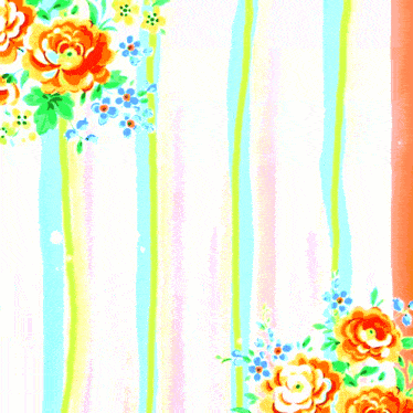 a colorful striped background with flowers and the words in arabic