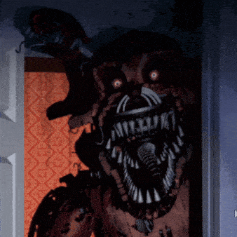 a cartoon drawing of a monster with the word nightmare on it
