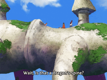 a dragon 's spine is being discussed in a video game