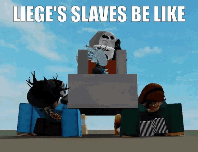 Roblox Slave GIF - Roblox Slave Lieges Slave Be Like GIFs