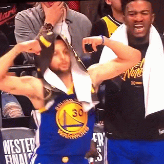 Steph Curry Golden State Warriors GIF - Steph Curry Golden State Warriors Flex Muscle GIFs