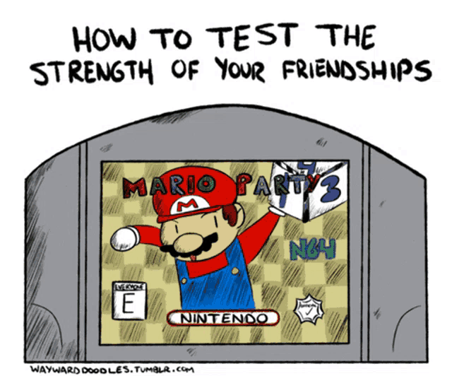 how to test the strength of your friendships written on a video game