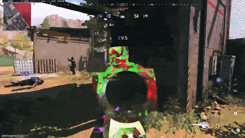 a video game is being played on a computer with the number 5 visible