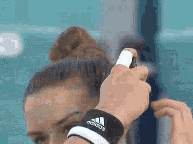 Maria Sakkari Hair Spray GIF - Maria Sakkari Hair Spray Tennis GIFs