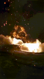 a fireworks display with the letter s in the center