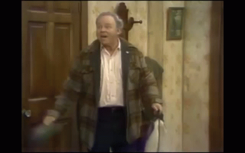 Archie Bunker Bye GIF - Archie Bunker Bye Leaving GIFs