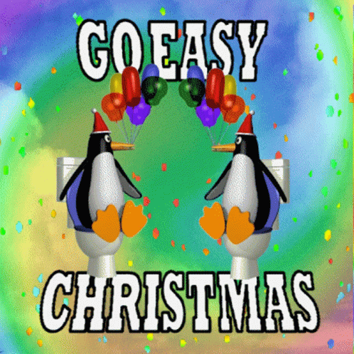 Go Easy Christmas Take It Easy Christmas GIF - Go Easy Christmas Take It Easy Christmas Christmas Toilet GIFs