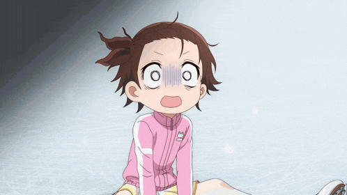 a girl with a surprised look on her face