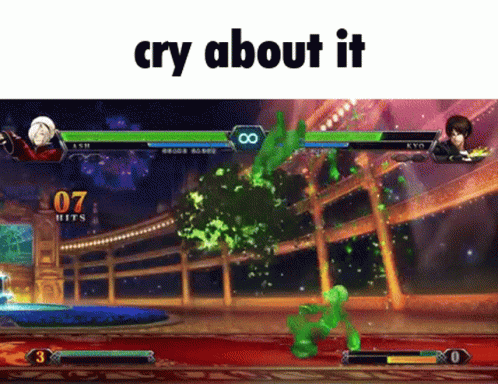 Ash Crimson Cry About It GIF - Ash Crimson Cry About It Kof GIFs