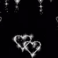 a black background with white hearts and the word love on it .