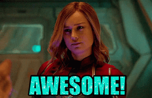 Captain Marvel Awesome GIF - Captain Marvel Awesome GIFs