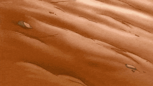 a cartoon drawing of a person walking on a sandy surface with the word cartoon on the bottom