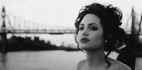 Angelina Jolie Bridge GIF - Angelina Jolie Bridge Stare GIFs