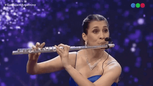Flauta Traversa Laura Molinas GIF - Flauta Traversa Laura Molinas Got Talent Argentina GIFs