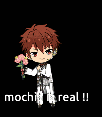 mochia is real written on a black background