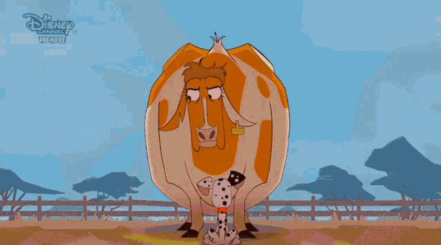 a cartoon of a pig with a disney logo on the bottom right