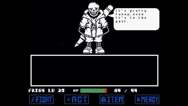 a screenshot of a video game with two skeletons fighting each other .