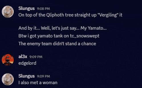 on top of the oliphoth tree straight up vergiling " it "