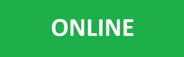 a green background with the word online written in white