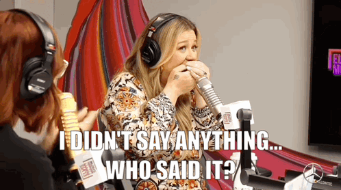 Kelly Clarkson Elvis Duran And The Morning Show GIF - Kelly Clarkson Elvis Duran And The Morning Show I Didnt Say That GIFs