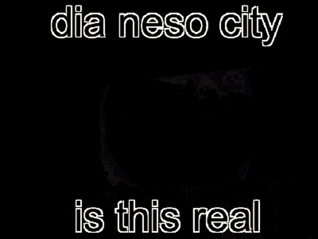 a poster that says dia neso city is this real on it