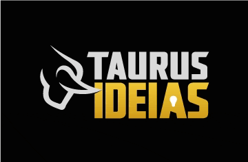 a logo for taurus ideas with a bull on it