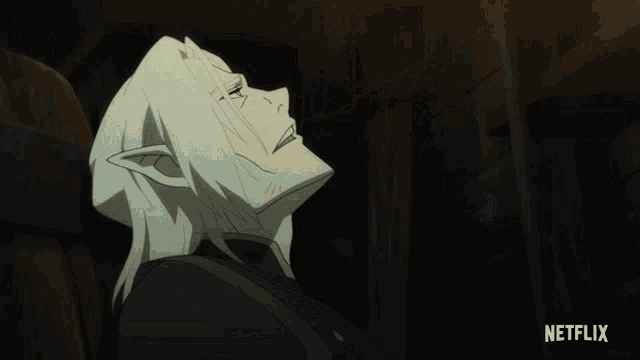 a netflix advertisement shows a cartoon character with blood on his face