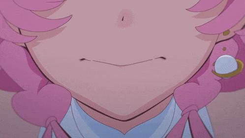 a close up of a girl 's mouth with a surprised expression