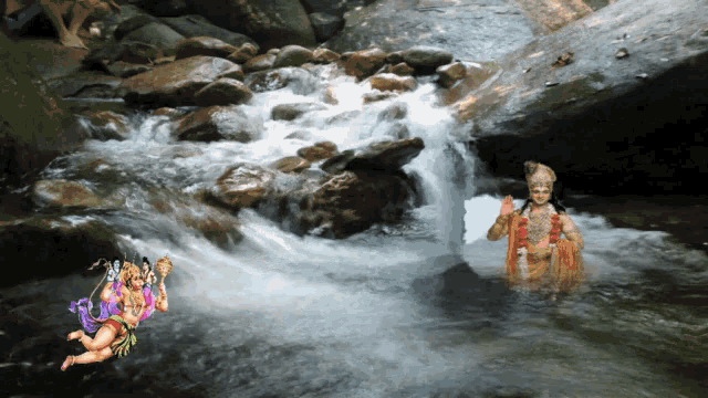 Jai Sh Krishna Waterfalls GIF - Jai Sh Krishna Waterfalls GIFs