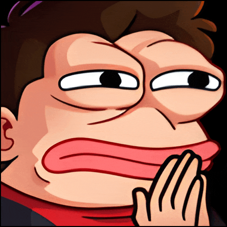 a cartoon drawing of a man with his hand on his face