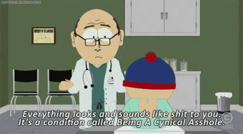 stan marsh from south park talking to a patient