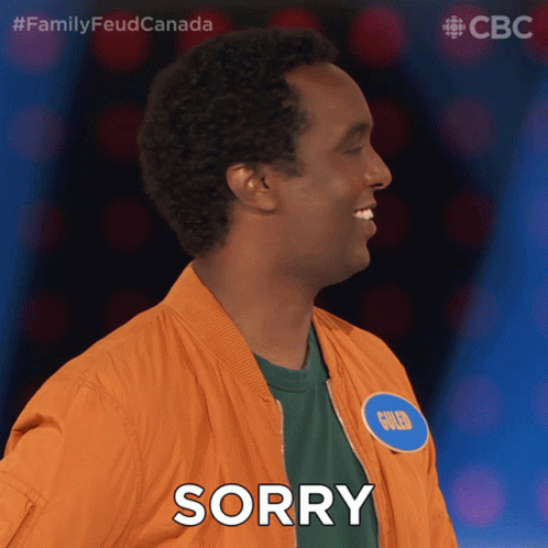 Sorry Guled GIF - Sorry Guled Family Feud Canada GIFs