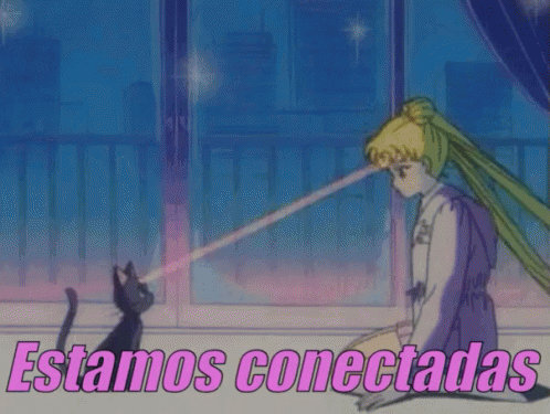 Luna Y Sailor Moon Conectadas GIF - Conectados Estamos Conectados Mente GIFs
