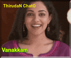 a picture of a woman with the name vanakkam written on it