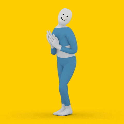 a cartoon character with a smiley face on its face