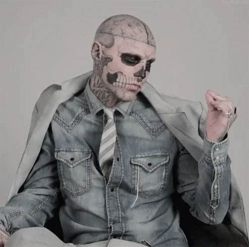 Zombie Boy Skull GIF - Zombie Boy Skull Tattoo GIFs